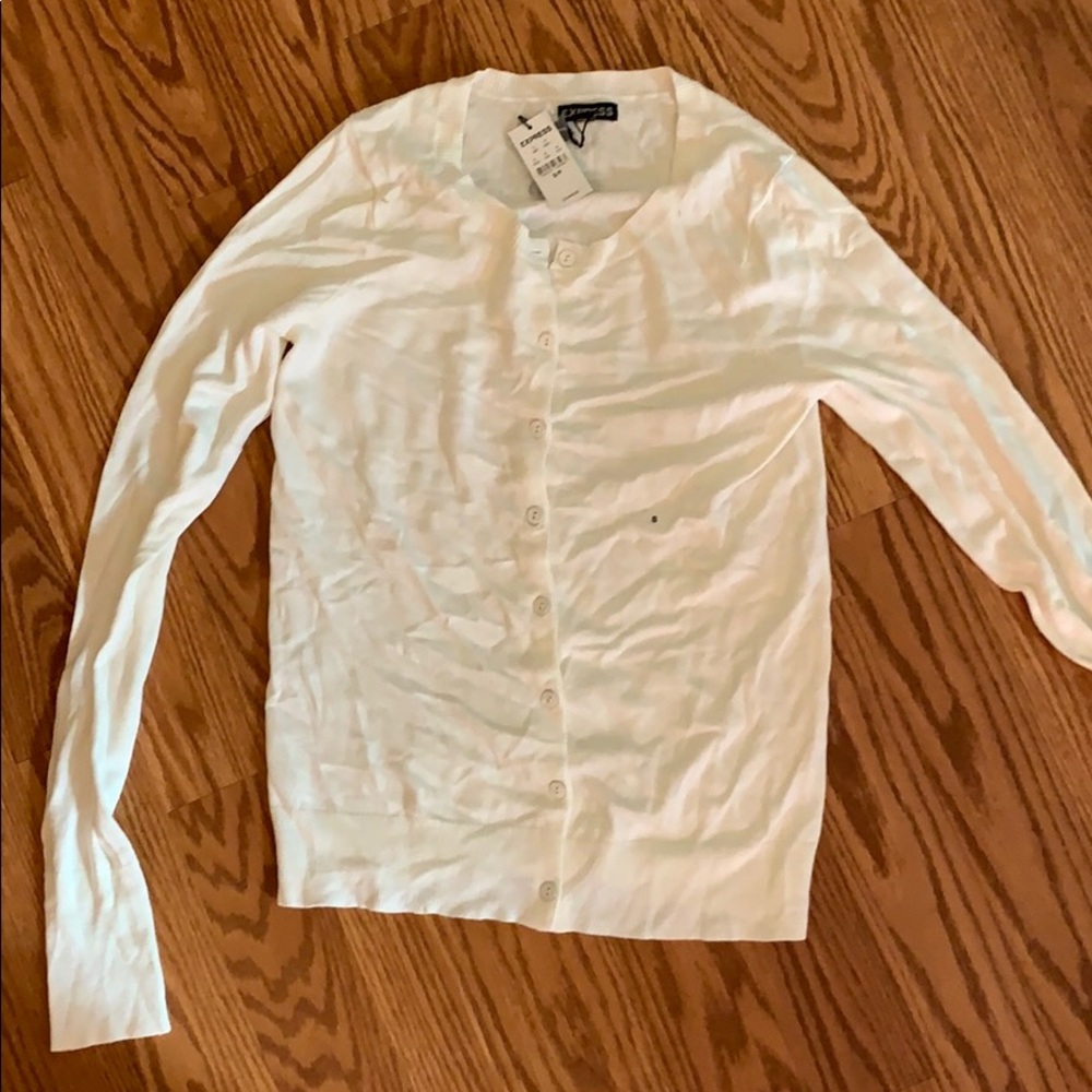 White size small cardigan- never been worn